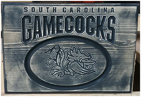 South Carolina Gamecocks Wooden Sign