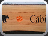 bear cabin sign